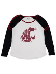 Russell Womens Washington State Cougars Long Sleeve Shirt Raglan Tee