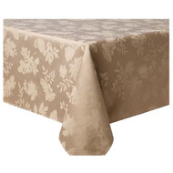 Town & Country Autumn Medley Mushroom Fall Leaf Damask Tablecloth, 70" Round