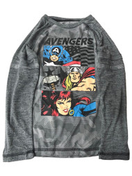 Jumping Beans Marvel Avengers Boys Silky Long Gray Active T-Shirt Tee Shirt