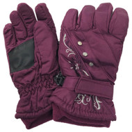 Zero Xposur Girls Plum Purple Thinsulate Winter Snow & Ski Gloves Medium/Large