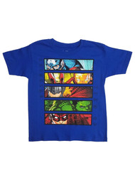Marvel Boys Blue Avenger Short Sleeve T-Shirt Tee Shirt S (5-6)