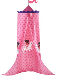 Nella the Princess Knight Twin Bed Canopy, Pink for Bed or Play Area,