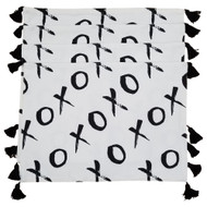Celebrate Valentine Love X&Os Placemat Set, 4 Black and White Placemats