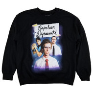 Napoleon Dynamite Mens Black Fleece Crewneck Sweatshirt Large