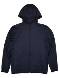 MSX By Michael Strahan Mens Williamsburg Navy Lightweight Zip Hoodie Jacket M