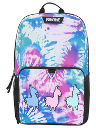 Fortnite Amplify Tie Dye 18" Backpack with Tech Sleeve, School Book Bag