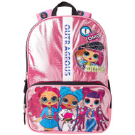 MGA Entertainment L.O.L. Surprise! OMG Girls 17" Backpack, Pink LOL & Tech Sleeve