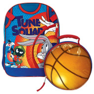 Space Jam Tune Squad Kids 16" Backpack with Lunch Bag 5 pc Set, School Book Bag