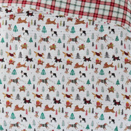 Levtex Home Full Queen Christmas Puppy Dogs Quilt & Shams Set, Reversible 3 Pc
