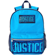 Justice Sport Kids 17" Backpack, Blue with Sequins & Tech Pocket