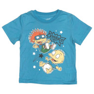 Rugrats Boys Blue Short Sleeved Tommy & Chucky T-Shirt Tee Shirt