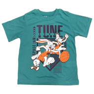 Space Jam Boys Blue Tune Squad Bugs Bunny Daffy Duck T-Shirt Tee Shirt