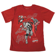 Marvel Comics Boys Red Thor Iron Man Captain America T-Shirt Tee Shirt