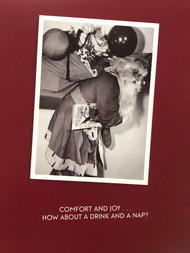 Trimmerry 12 Funny Vintage Santa Needs A Drink And A Nap Holiday Christmas Cards