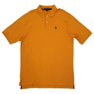 U.S. Polo Assn. Mens Big & Tall Yellow Short Sleeve Polo Shirt