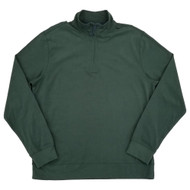 IZOD Mens Big & Tall Green Mock Neck Quarter-Zip Pullover Sweatshirt