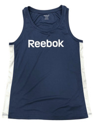 Reebok Womens Silky Blue Athletic Tank Top Muscle Tee Shirt T-Shirt