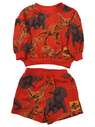 Jurassic World Infant & Toddler Boys Dinosaur Outfit Shorts & Sweatshirt Set