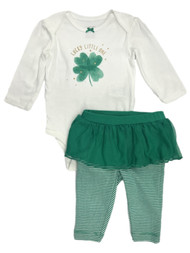 Carters Infant Girls St Patrick's Luck Little One Bodysuit & Tutu Leggings