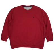 U.S. Polo Assn. Mens Big & Tall Red Crew Neck Pullover Sweatshirt