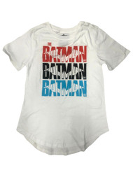 Womens White Dc Colorful Batman Superhero T-Shirt Tee Shirt