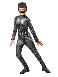 DC Girls Selina Kyle Cat Woman Batman Jumpsuit Halloween Costume
