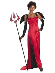 Womens Desirable Devil Sexy Costume Dress Wings Halloween Costume Large (12-14)