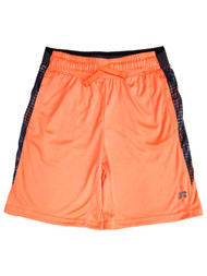 Russell Boys Orange Athletic Basketball Shorts With Elastic Waist
