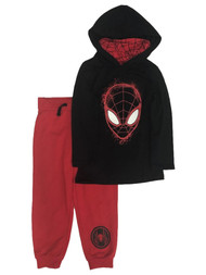 Spider-Man Boys Long Sleeve Hoodie T-Shirt & Jogger Pants Set Outfit