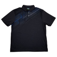 Ben Hogan Mens Black Caviar Short Sleeve Performance Polo Shirt