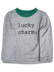 Infant & Toddler Boys Gray Lucky Charm Shirt St. Patricks Day T-Shirt