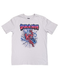 Marvel Boys Gray Short Sleeved Spiderman T-Shirt Tee Shirt Medium 8
