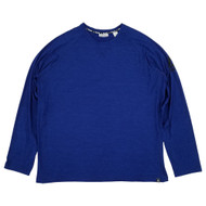 Reebok Big Mens Blue Streak Heather Long Sleeve Crew Active Training Shirt