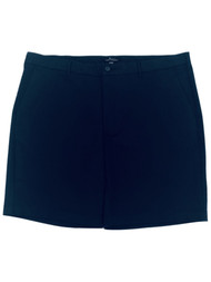 Marc Anthony Men's Navy Blue Luxury Slim Fit Flat Front Twill Shorts