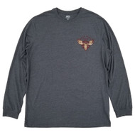 IZOD Saltwater Mens Big & Tall Gray Heather Lodge Long Sleeve Shirt