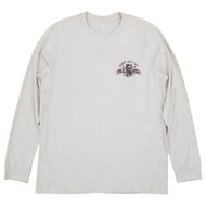 IZOD Saltwater Mens Big & Tall Oatmeal Heather Craft Beer Long Sleeve Shirt