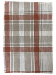 Bee & Willow Woven Autumn Plaid Fabric Tablecloth 70" Round