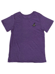 Womens Purple Speckle Bad Witch Halloween Tee Shirt T-Shirt