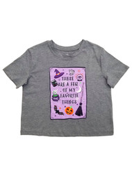 Girls Purple A Few of My Favorite Things Halloween T-Shirt Tee Shirt