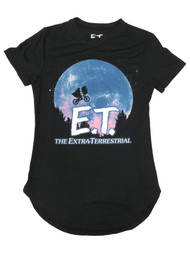 The Extra Terrestrial Womens (Junior's) Black E.T. Tee Shirt T-Shirt