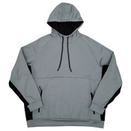 The Foundry Mens Big & Tall Gray & Black Pullover Hoodie Sweatshirt