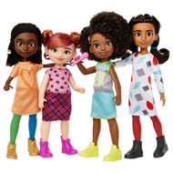 Karma’s World The Go Girls 4-Pack, Dolls with Outfits & Microphone Playset