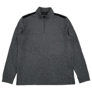 Mens Dark Gray Premier Flex Fleece Quarter Zip Pullover Sweatshirt