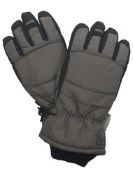 Boys Gray & Black Thinsulate Snow & Ski Winter Gloves
