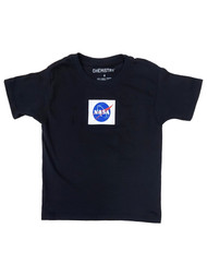 Nasa Boys Black Short Sleeve Nasa Logo Space T-Shirt Tee Shirt