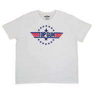 Top Gun Mens & Big Mens White Short Sleeve Graphic Tee T-Shirt