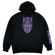 Black Panther Mens Black Pullover Hoodie Sweatshirt