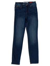 Celebrity Pink Womens(Juniors) Blue Denim Skinny Curvy Mid-Rise Jeans