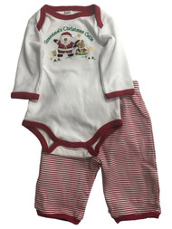 Baby Essentials Infant Boys & Girls Red Grandmas Christmas Cutie Baby Outfit