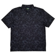 Ben Hogan Mens Caviar Black Clouds Short Sleeve Performance Polo Shirt